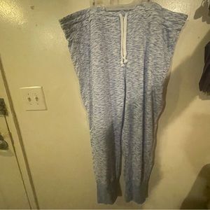 Blue/White Drawstring Joggers